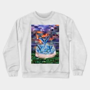 Fountain Under a Setting Sun Crewneck Sweatshirt